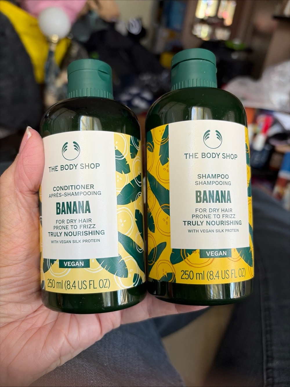 The Body Shop Dup of Banana Shampoo & Conditioner 250 ml each. New!